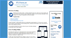 Desktop Screenshot of fxforex.se