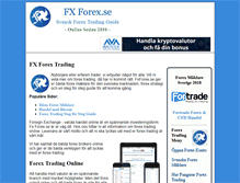 Tablet Screenshot of fxforex.se